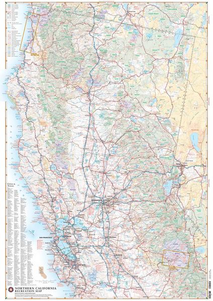 Produktbild: Northern California Recreation Map