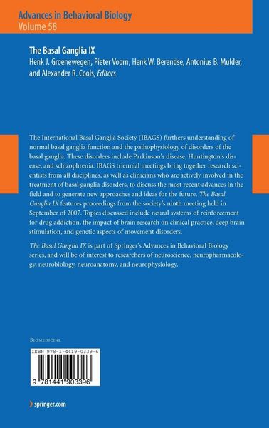 Produktbild: The Basal Ganglia IX
