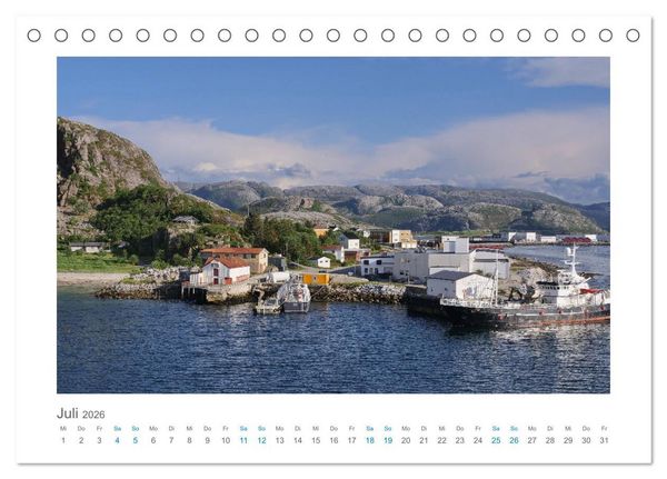 Produktbild: Kurs Nord - mit dem Postschiff (Tischkalender 2026 DIN A5 quer), CALVENDO Monatskalender