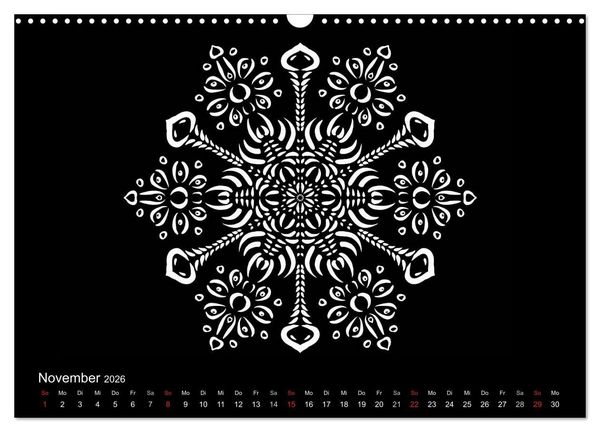 Produktbild: Entspannung und Ruhe durch Mandalas (Wandkalender 2026 DIN A3 quer), CALVENDO Monatskalender