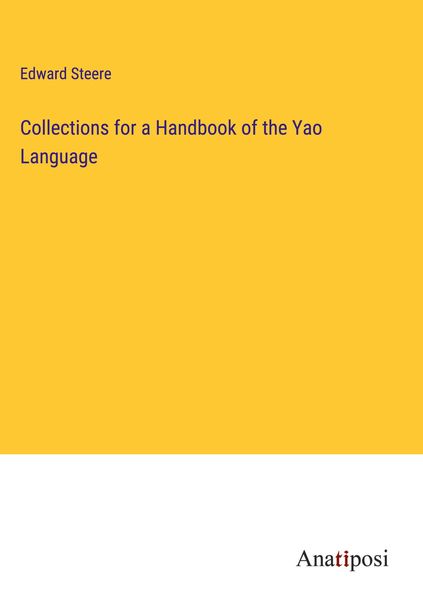 Produktbild: Collections for a Handbook of the Yao Language