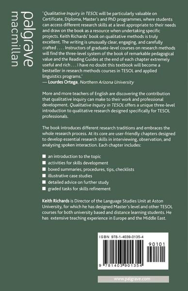 Produktbild: Qualitative Inquiry in TESOL