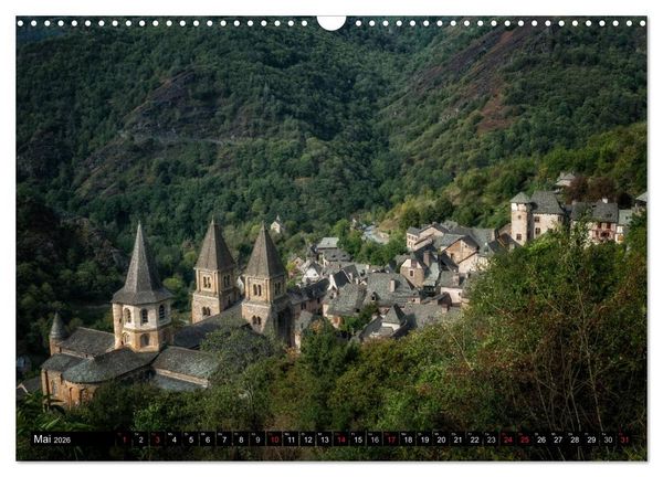 Produktbild: Unterwegs im D&eacute;partement Aveyron (Wandkalender 2026 DIN A3 quer), CALVENDO Monatskalender