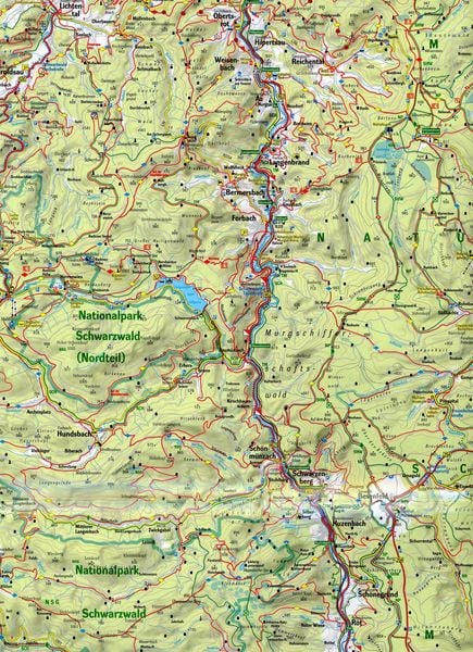Produktbild: N&ouml;rdlicher Schwarzwald 1:75 000 Wanderkarte