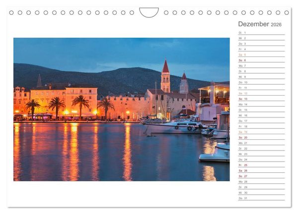 Produktbild: Kroatien, Terminplaner (Wandkalender 2026 DIN A4 quer), CALVENDO Monatskalender