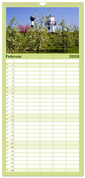 Produktbild: Familienplaner 2026 - Wundersch&ouml;nes "Altes Land" mit 5 Spalten (Wandkalender, 21 x 45 cm) CALVENDO