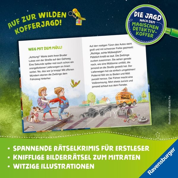 Produktbild: Die Jagd nach dem magischen Detektivkoffer, Band 2 - Vorsicht, Ganoven!