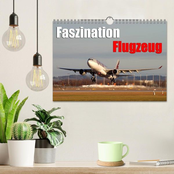 Produktbild: Faszination Flugzeug (Wandkalender 2026 DIN A4 quer), CALVENDO Monatskalender