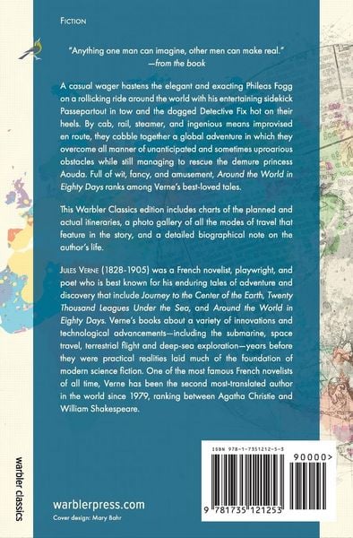 Produktbild: Around the World in Eighty Days (Warbler Classics)
