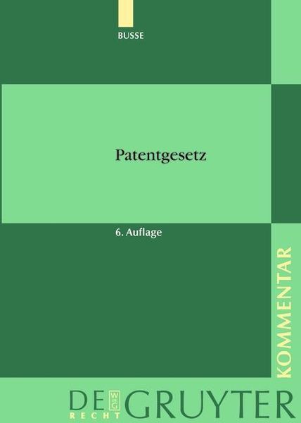 Produktbild: Patentgesetz