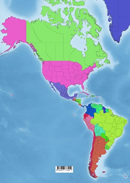 Produktbild: Malbuch L&auml;nder der Welt Karten Malbuch Kontinent Afrika, Asien, Europa, Ozeanien, Nord-und S&uuml;damerika