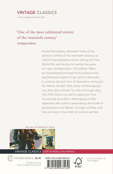 Produktbild: Hemingway on War