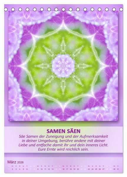 Produktbild: Light Energy Mandalas - Kalender - Vol. 2 (Tischkalender 2026 DIN A5 hoch), CALVENDO Monatskalender