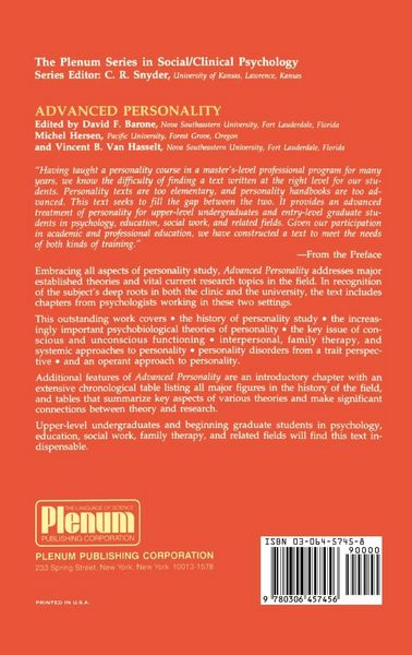 Produktbild: Advanced Personality