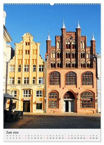 Produktbild: Stralsund - Altstadt und Hafen (Wandkalender 2026 DIN A2 hoch), CALVENDO Monatskalender