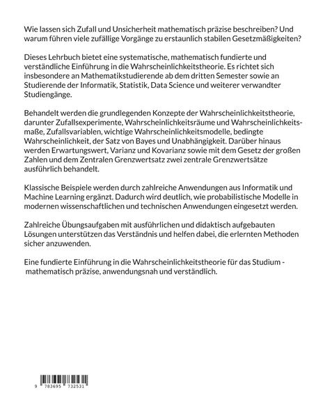Produktbild: Wahrscheinlichkeitstheorie