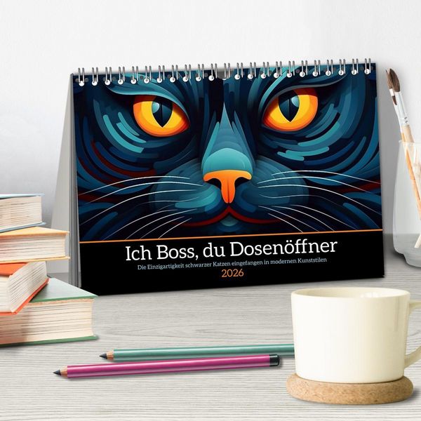 Produktbild: Ich Boss, du Dosen&ouml;ffner (Tischkalender 2026 DIN A5 quer), CALVENDO Monatskalender