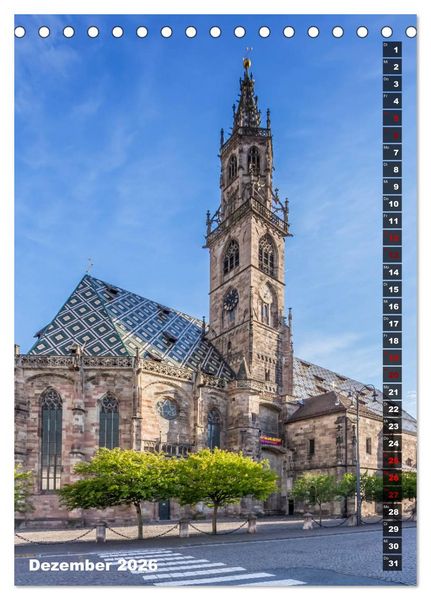 Produktbild: S&Uuml;DTIROL Idylle und historische Bauten (Tischkalender 2026 DIN A5 hoch), CALVENDO Monatskalender