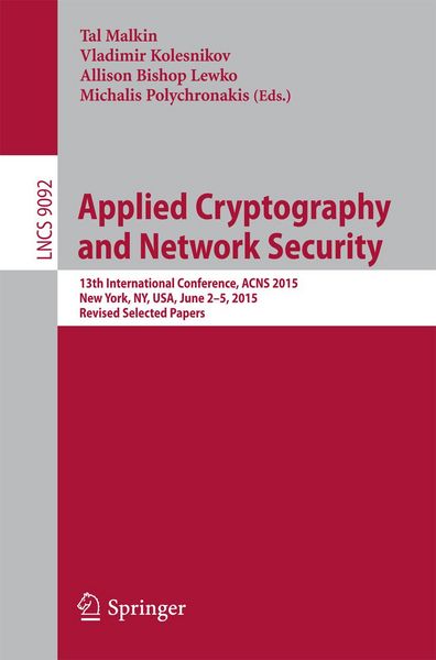 Produktbild: Applied Cryptography and Network Security