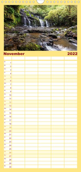 Produktbild: Familienplaner Neuseeland - Attraktiver S&uuml;den (Wandkalender 2022 , 21 cm x 45 cm, hoch)