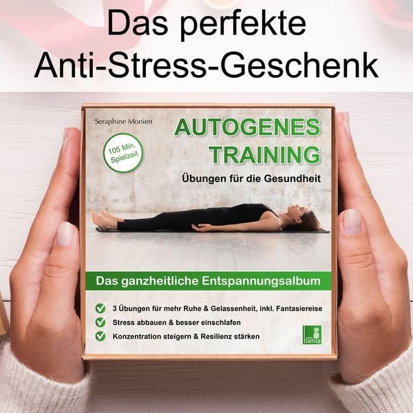 Produktbild: Autogenes Training | Übungen für die Gesundheit | 2 CDs | 3 Entspannungsübungen mit Entspannungsmusik {Tiefenentspannung, vegetatives Nervensystem beruhigen, Stressabbau, Konzentration steigern}