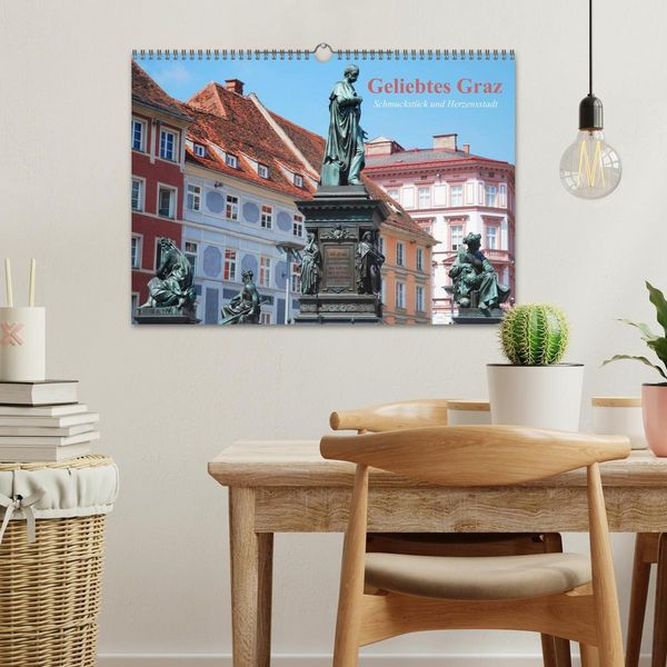 Produktbild: Geliebtes Graz. Schmuckst&uuml;ck und Herzensstadt (Wandkalender 2026 DIN A3 quer), CALVENDO Monatskalender