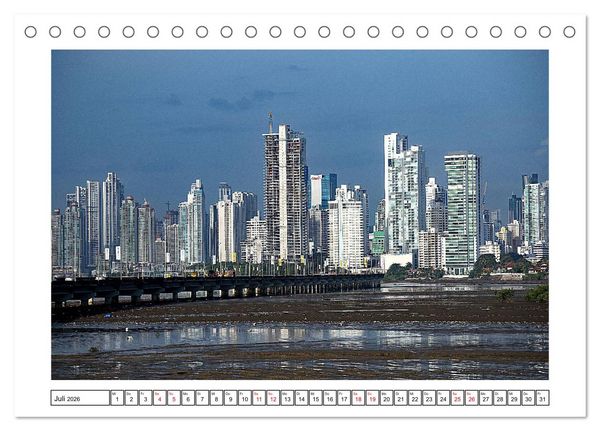 Produktbild: Panama - Streifz&uuml;ge durch atemberaubende K&uuml;sten-, Berg- und Stadtlandschaften (Tischkalender 2026 DIN A5 quer), CALVENDO Monatskalender