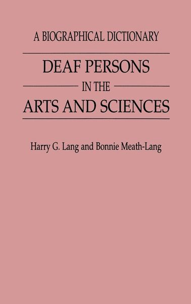 Produktbild: Deaf Persons in the Arts and Sciences