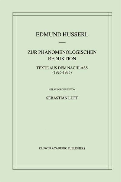 Produktbild: Zur Ph&auml;nomenologischen Reduktion