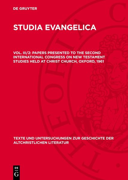 Produktbild: Papers presented to the Second International Congress on New Testament Studies held at Christ Church, Oxford, 1961
