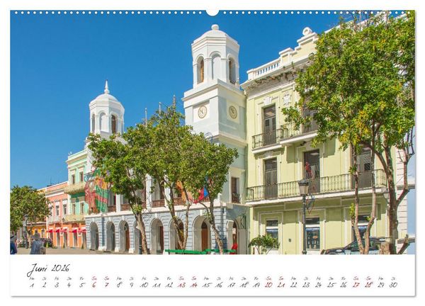 Produktbild: San Juan - Inselstadt in der Karibik (Wandkalender 2026 DIN A2 quer), CALVENDO Monatskalender