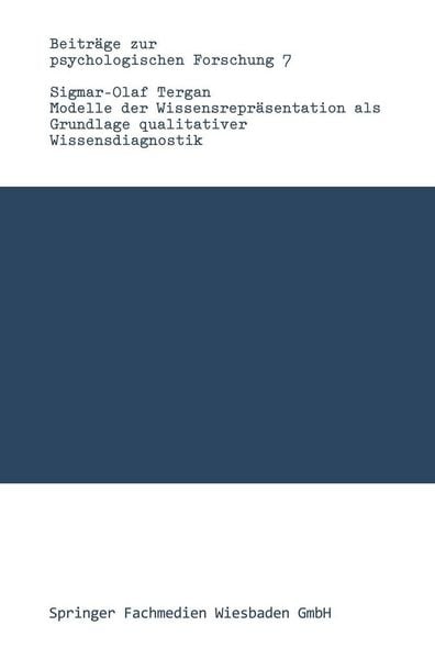 Produktbild: Modelle der Wissensrepr&auml;sentation als Grundlage qualitativer Wissensdiagnostik