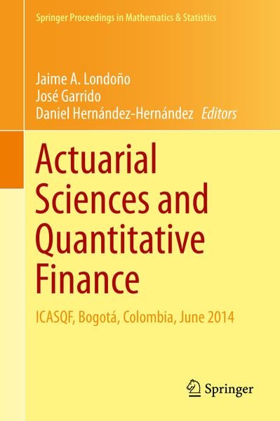 Produktbild: Actuarial Sciences and Quantitative Finance