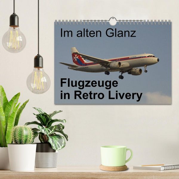 Produktbild: Im alten Glanz: Flugzeuge in Retro Livery (Wandkalender 2026 DIN A4 quer), CALVENDO Monatskalender