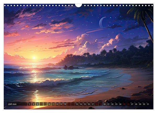 Produktbild: Inspirierende Str&auml;nde (Wandkalender 2026 DIN A3 quer), CALVENDO Monatskalender