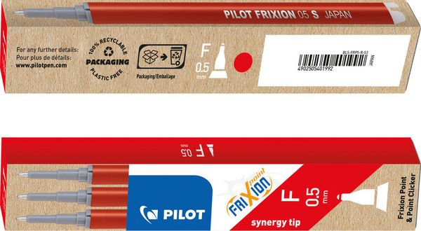 Produktbild: PILOT Mine FriXion Point rot, 3er Set