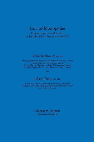 Produktbild: Law Of Monopolies 1991/e