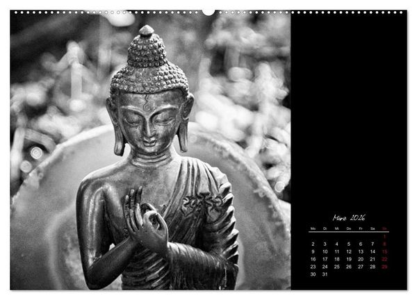 Produktbild: Worte des Buddha 2026 (hochwertiger Premium Wandkalender 2026 DIN A2 quer), Kunstdruck in Hochglanz