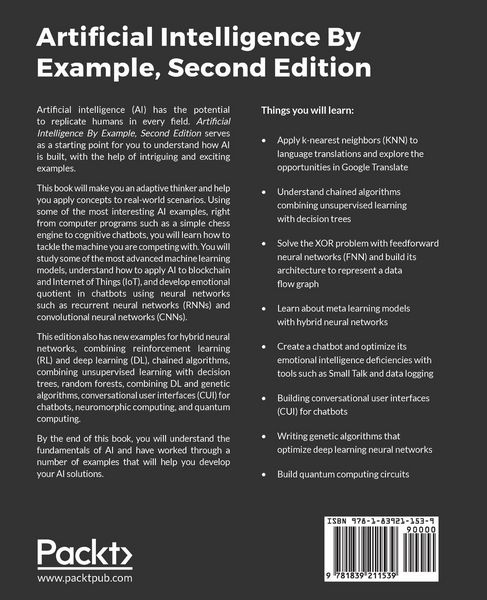 Produktbild: Artificial Intelligence By Example - Second Edition
