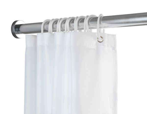 Produktbild: Teleskop-Duschstange Mod. Luz 70 - 115 cm, Chrom, ausziehbare Duschvorhangstange aus rostfreiem