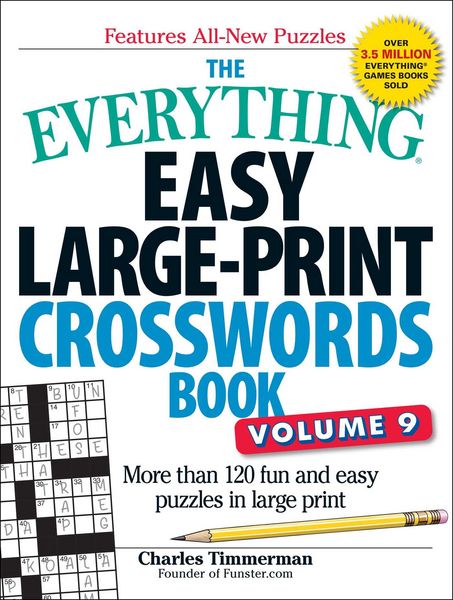 Produktbild: The Everything Easy Large-Print Crosswords Book, Volume 9