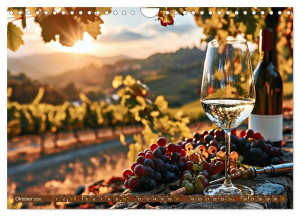 Produktbild: Rebensaft - Weingenuss (Wandkalender 2026 DIN A4 quer), CALVENDO Monatskalender