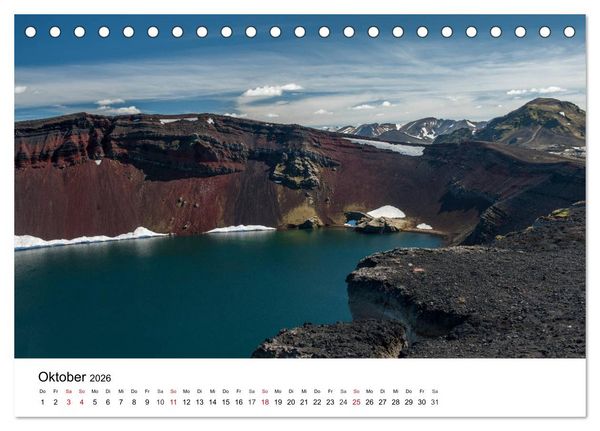 Produktbild: Island - rauhe Sch&ouml;nheit zum Verlieben (Tischkalender 2026 DIN A5 quer), CALVENDO Monatskalender