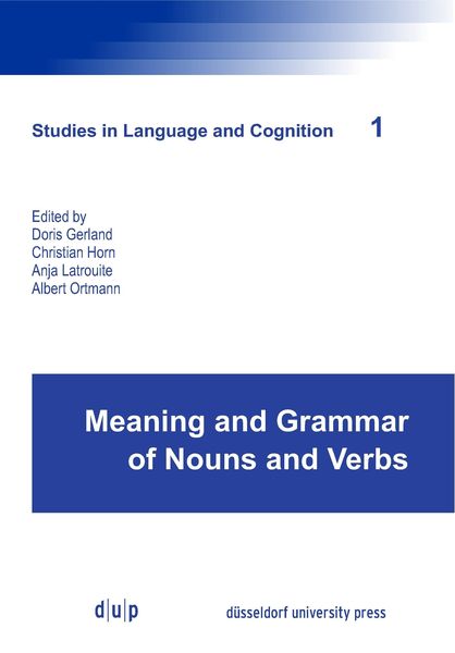 Produktbild: Meaning and Grammar of Nouns and Verbs