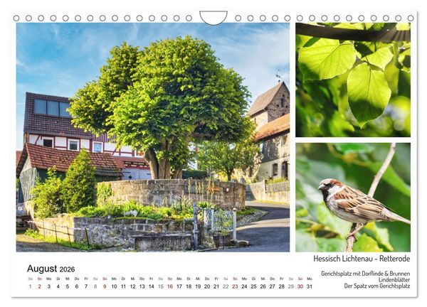Produktbild: M&auml;rchenhaftes Hessisch Lichtenau (Wandkalender 2026 DIN A4 quer), CALVENDO Monatskalender