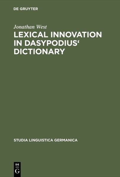 Produktbild: Lexical Innovation in Dasypodius' Dictionary