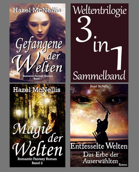 Produktbild: Weltentrilogie - 3 in 1 Sammelband (Romantasy)