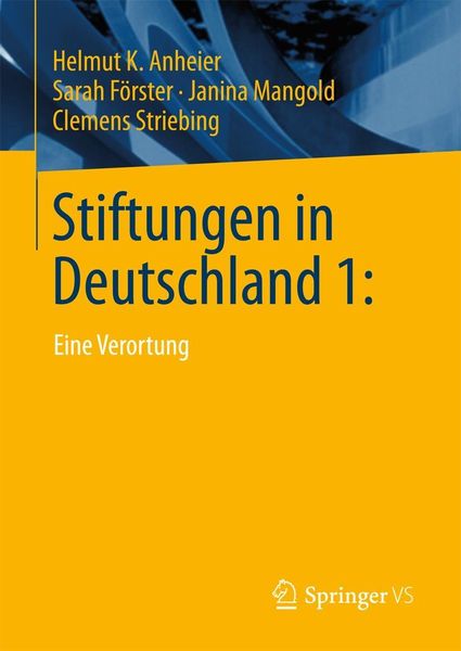 Produktbild: Stiftungen in Deutschland 1: