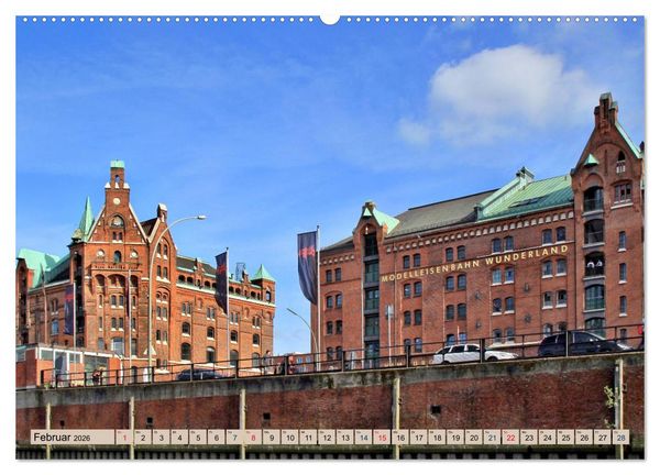 Produktbild: Hamburg - Ein Tag in der Speicherstadt (Wandkalender 2026 DIN A2 quer), CALVENDO Monatskalender