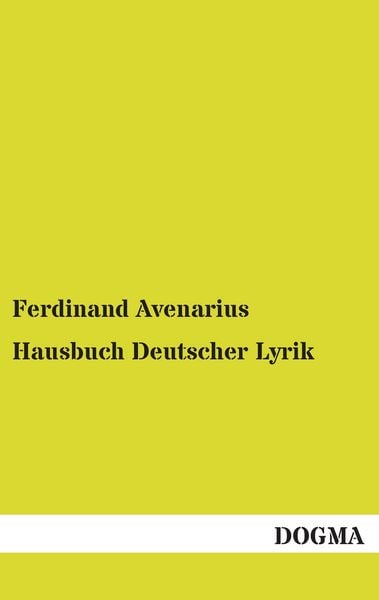 Produktbild: Hausbuch Deutscher Lyrik